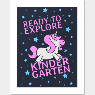 Ready To Explore Kindergarten dark Posters and Art